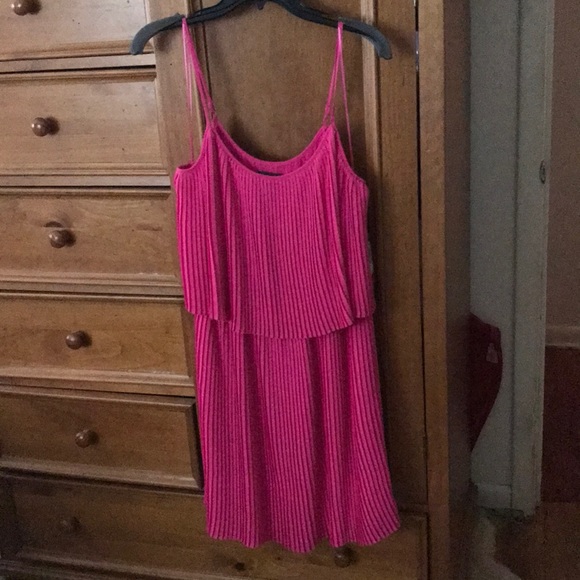 Vince Camuto Dresses & Skirts - “VINCE CAMUTO” very pink pleated summer dress.